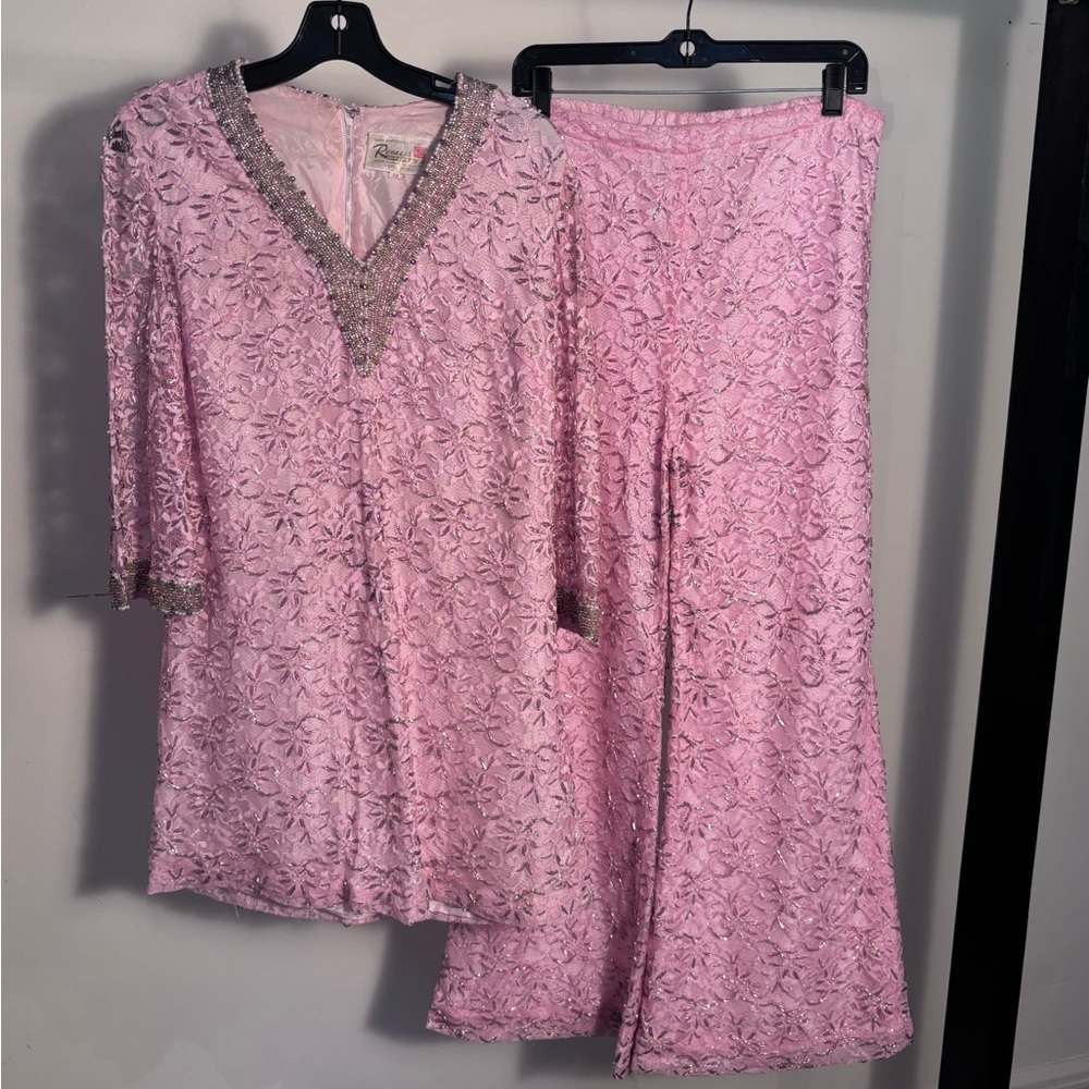 Pink Lace beaded Set